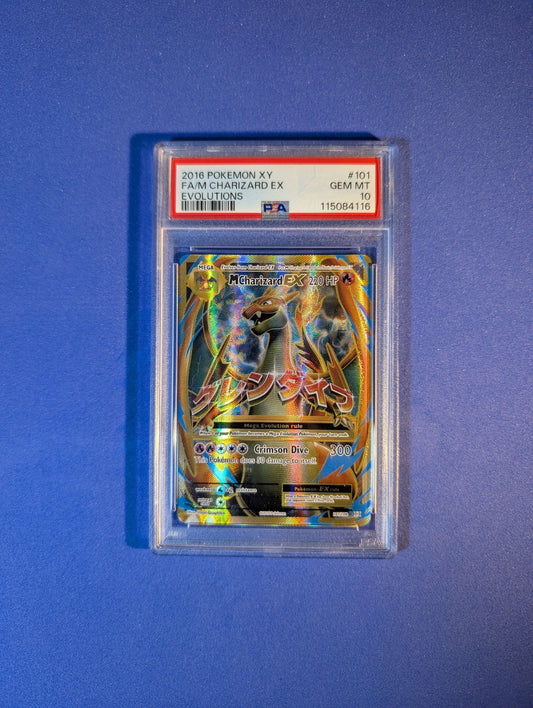 2016 Pokemon XY FA/MCharizard EX #101 Evolutions GEM MT 10