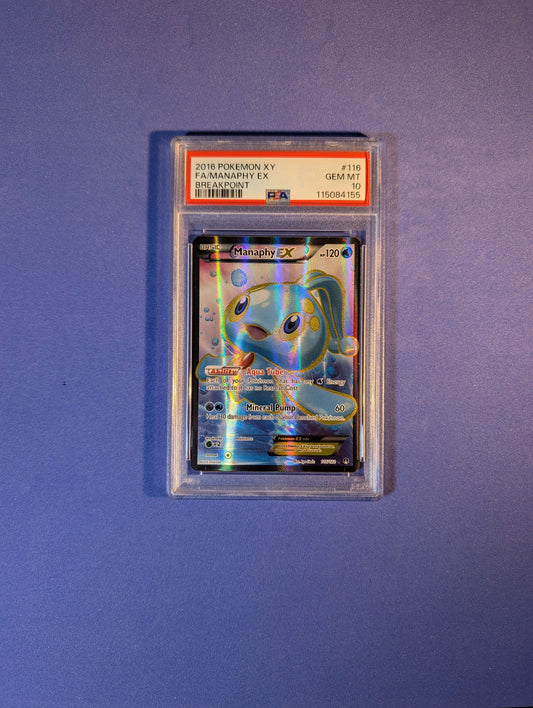 2016 Pokemon XY FA/Manaphy EX #116 Breakpoint GEM MT 10